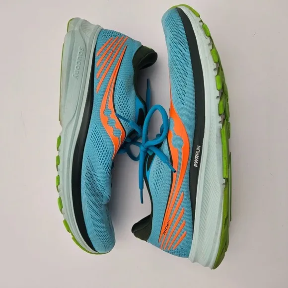 Saucony Ride 14 Running Shoes 10.5 Future Blue Cushioned Breathable  S20650-26