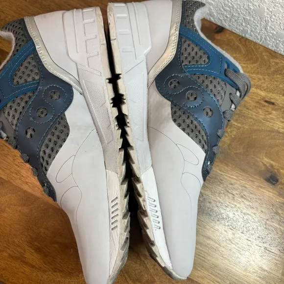 Saucony Running Shoes Low Top Sneakers Athletic Casual Comfort Gray Blue size 10