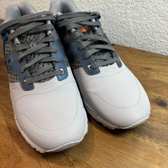Saucony Running Shoes Low Top Sneakers Athletic Casual Comfort Gray Blue size 10