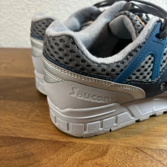 Saucony Running Shoes Low Top Sneakers Athletic Casual Comfort Gray Blue size 10