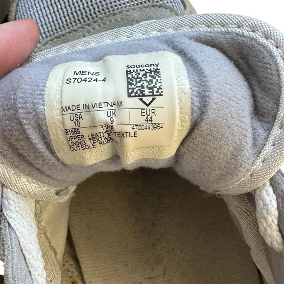 Saucony Shadow Men's Gray and Tan Sneakers