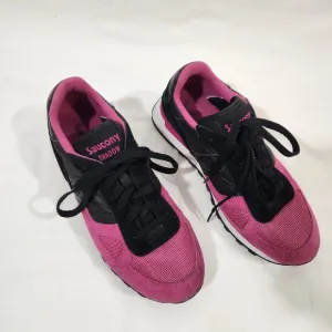 Saucony Shadow Women's Pink and Black Sneakers Size 8