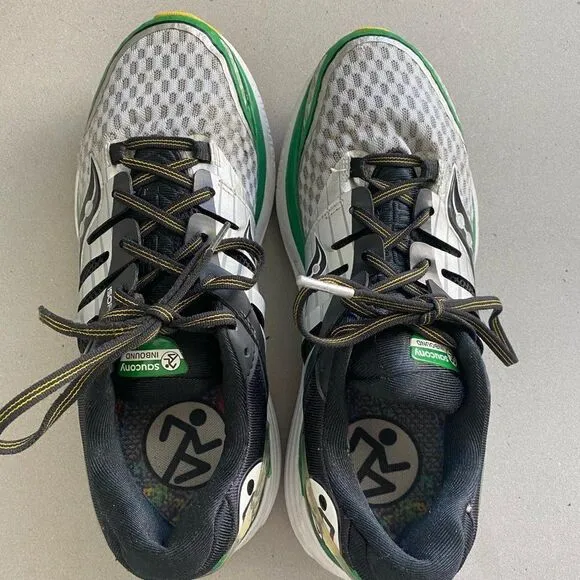 Saucony Special Edition Boston Triumph ISO 2 Green Running Shoes, Size 10.5