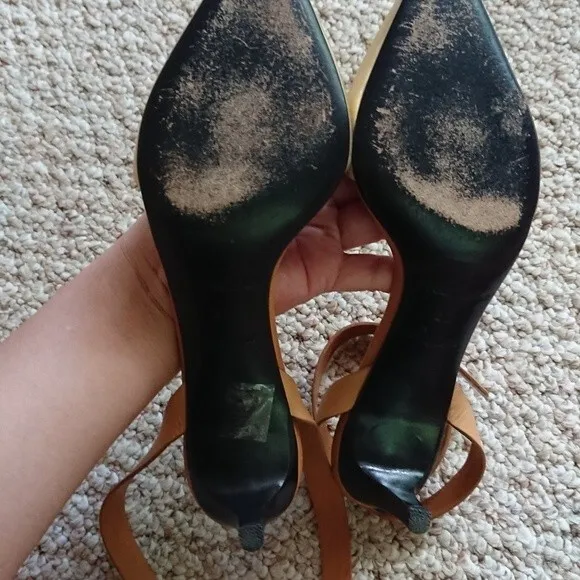 SEE BY CHLOE hera gold tone Ankle Strap Pump size 37