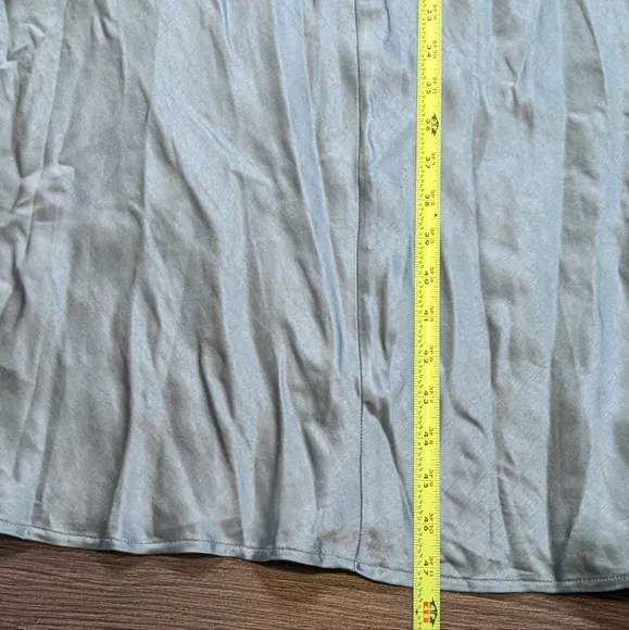 Selfie‎ Leslie Ma Jolie Light Blue Strapless Midi Dress Size Small
