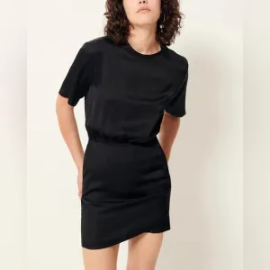 Sessún Thea Little Black Dress Size Small LBD Parisian Minimalist Classic