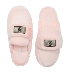 Sexy Victoria’s Secret size large sexy shiny diamond studded slippers ✨🩷