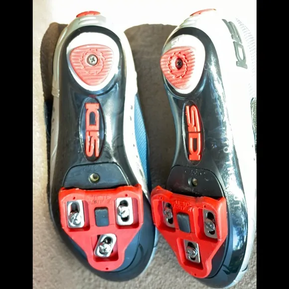 Shimano SIDI Metallic Grey, Red, Indoor/Outdoor Cycling Shoes, 37