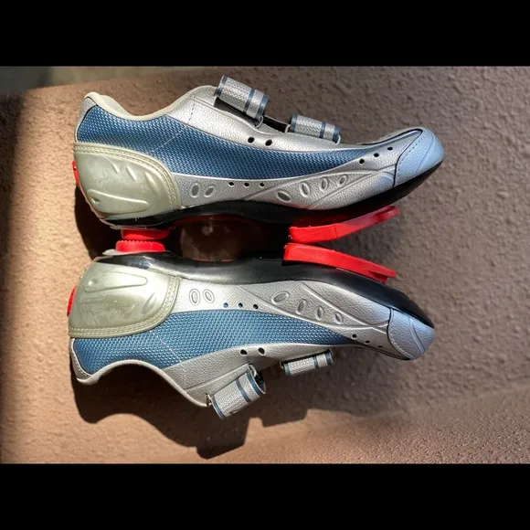 Shimano SIDI Metallic Grey, Red, Indoor/Outdoor Cycling Shoes, 37