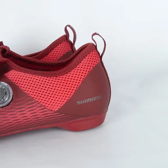 Shimano Womens IC500 Indoor Cycling Shoes Size 44 Red Workout Spin Bike