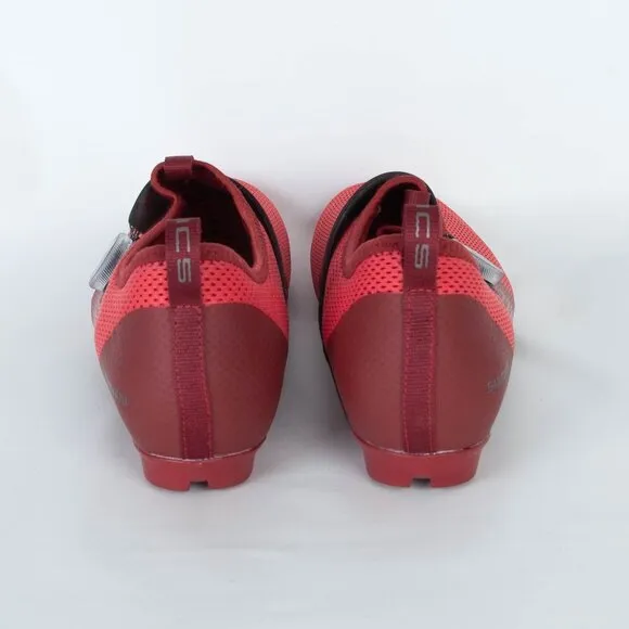Shimano Womens IC500 Indoor Cycling Shoes Size 44 Red Workout Spin Bike