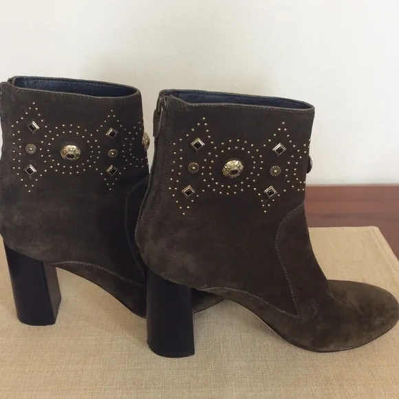 Sigerson Morrison Sheyla Brown Suede Ankle Boot 8
