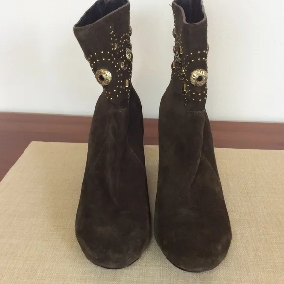 Sigerson Morrison Sheyla Brown Suede Ankle Boot 8