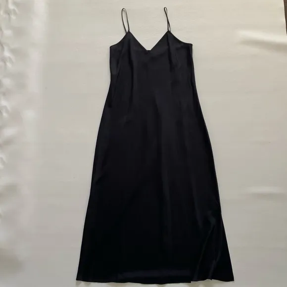 Simkhai Women’s 6 Black Midi Slip Dress Designer Party Minimalist