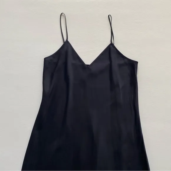 Simkhai Women’s 6 Black Midi Slip Dress Designer Party Minimalist