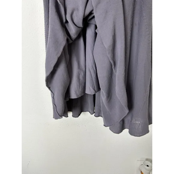 Sita Murt Cotton Knit A-line Midi Dress EU 46 US 16/XL Gray Luxurious Old Money
