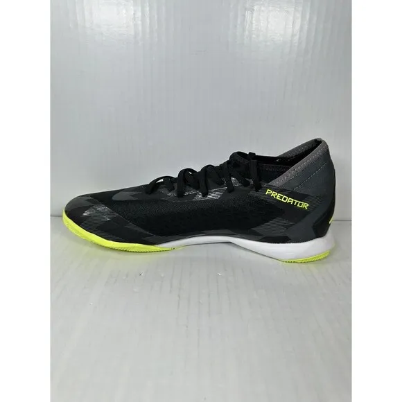 Size 10 adidas Men Predator Accuracy Injection.3 Indoor Soccer Shoe Black IG6271
