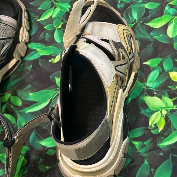 Size 10 Balenciaga Track Sandal Grey