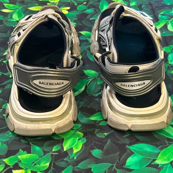 Size 10 Balenciaga Track Sandal Grey