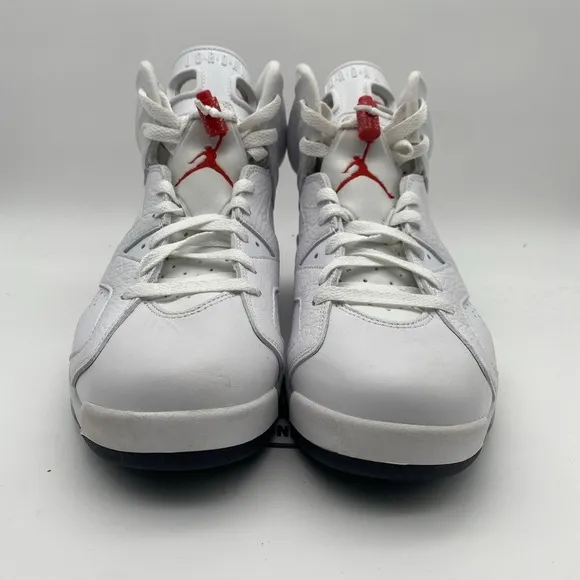 Size 10 - Jordan 6 White and University Red 2022 (CT8529-162)