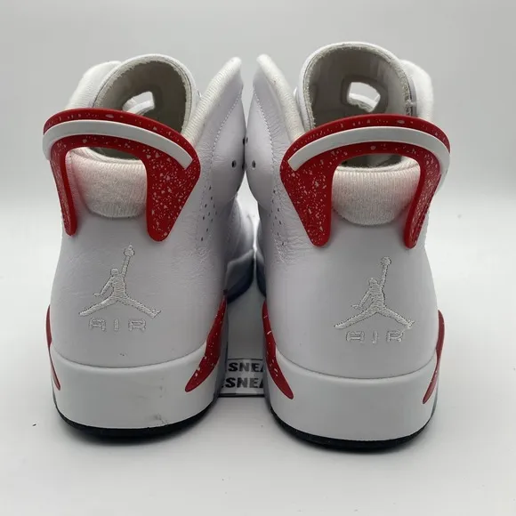 Size 10 - Jordan 6 White and University Red 2022 (CT8529-162)