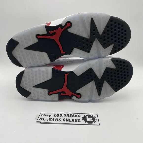 Size 10 - Jordan 6 White and University Red 2022 (CT8529-162)