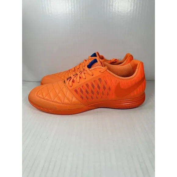 Size 11 Mens Nike Lunar Gato 2 Mandarin Orange Soccer Indoor Shoes 580456-800