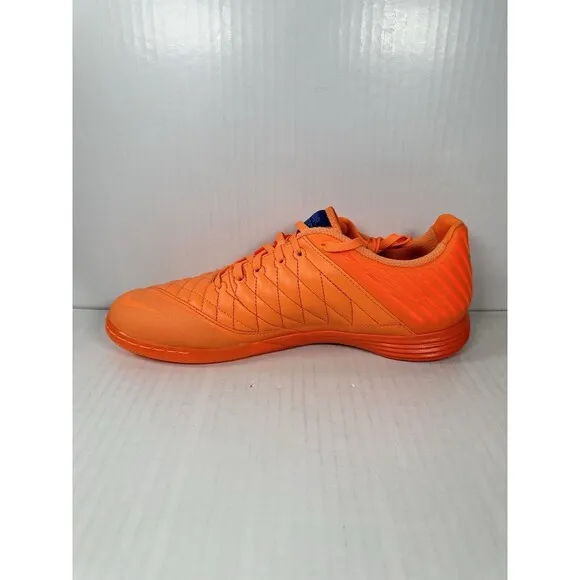 Size 11 Mens Nike Lunar Gato 2 Mandarin Orange Soccer Indoor Shoes 580456-800