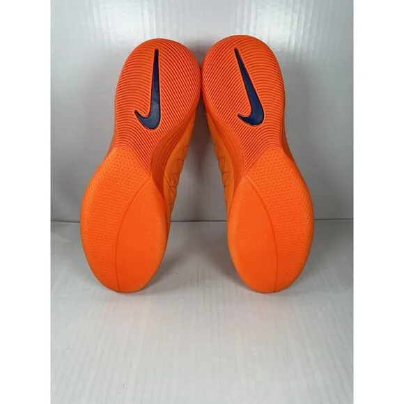 Size 11 Mens Nike Lunar Gato 2 Mandarin Orange Soccer Indoor Shoes 580456-800