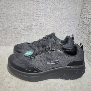 Skechers D'lux Walker 2.0 232719WW Mens Size US 14 Black Athletic Sneaker Shoes