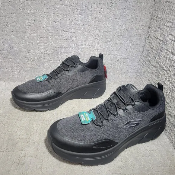 Skechers D'lux Walker 2.0 232719WW Mens Size US 14 Black Athletic Sneaker Shoes