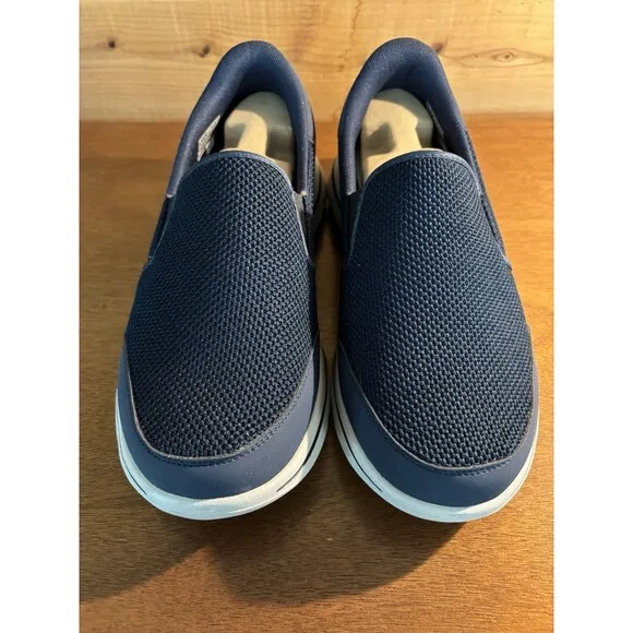 Skechers Men 9 Extra Wide “Go Walk 5” Air Cool Insole Cushioned Navy Slip On New