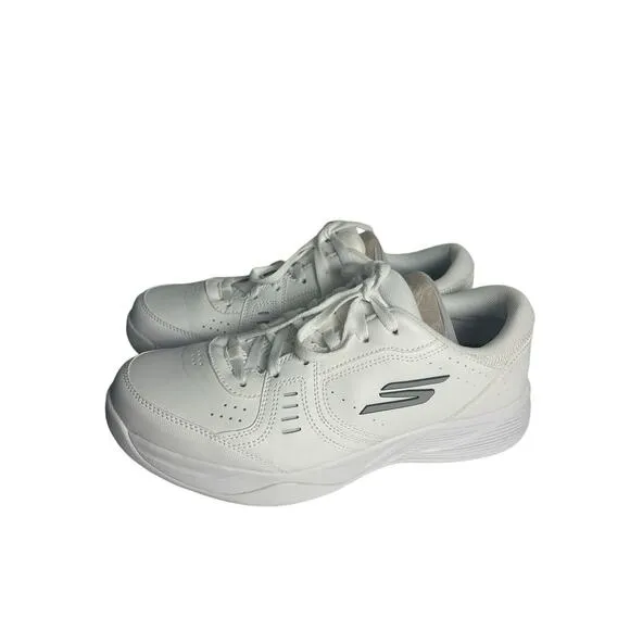 SKECHERS Men's‎ 8.5 VIPER COURT SMASH White LEATHER Shoes AUTHENTIC IN BOX NWB
