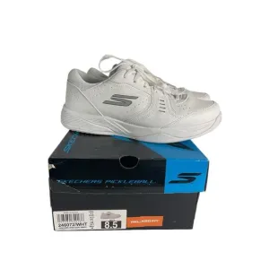 SKECHERS Men's‎ 8.5 VIPER COURT SMASH White LEATHER Shoes AUTHENTIC IN BOX NWB