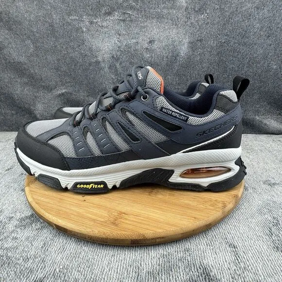 Skechers Mens Outdoor Skech Air Size 13 Shoes Blue Gray Water Repellant Sneakers