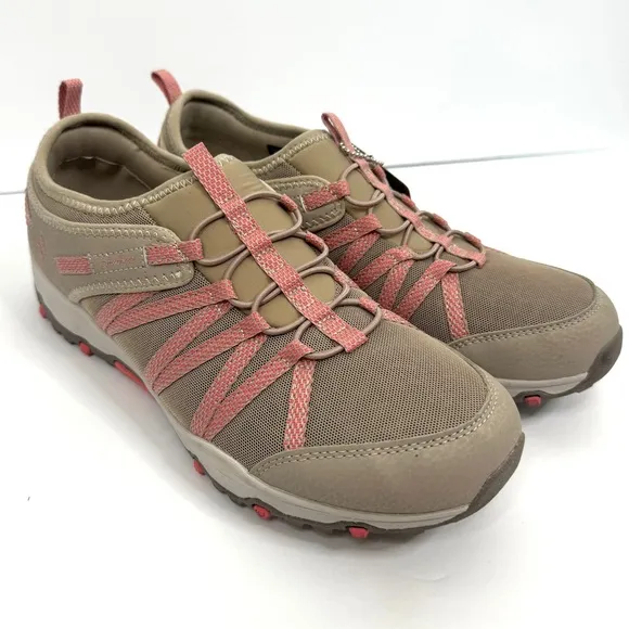 SKECHERS Seager Hiker Shoes Sneakers NEW Size 10 Taupe Water Repellent