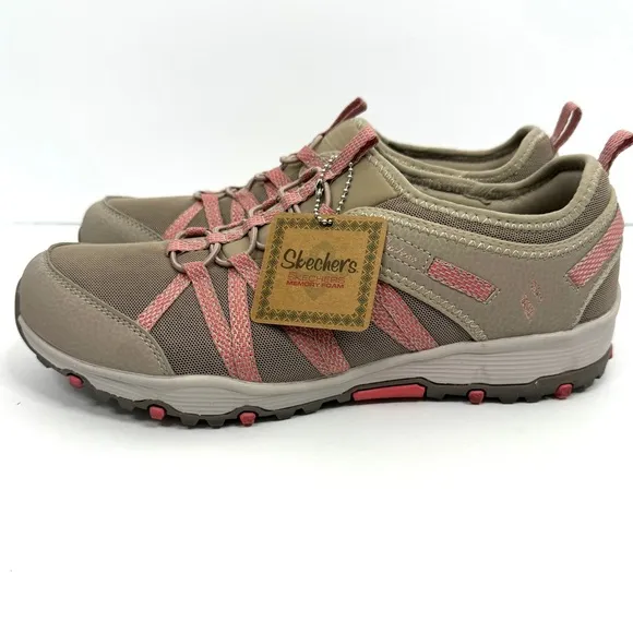 SKECHERS Seager Hiker Shoes Sneakers NEW Size 10 Taupe Water Repellent