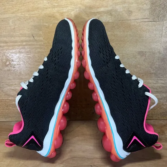 Skechers Skech Air 2 Aim High Womens Size 8 Running Shoes Black Hot Pink