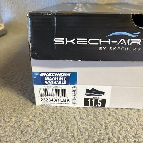 Skechers Skech-Air Element 2.0 232340 Mens 11.5 Gray Lifestyle Sneakers Shoes