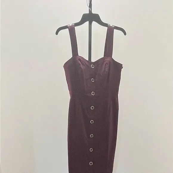 Sleeveless Button Front Sheath Dress WHBM