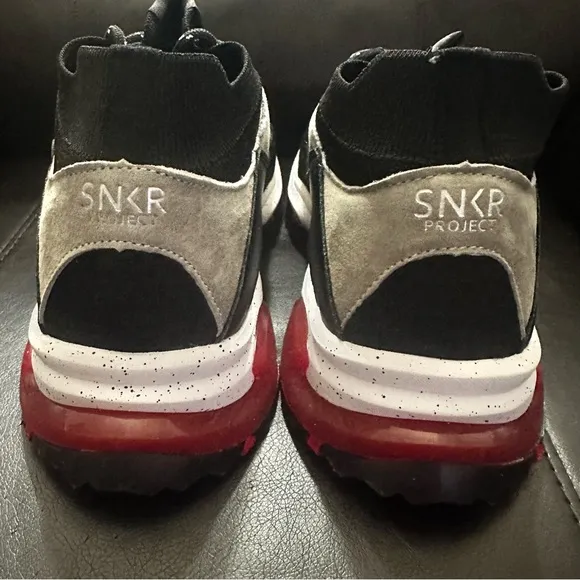 SNKR PROJECT  CANAL SNEAKER // BLACK   GRAY CAMO   RED