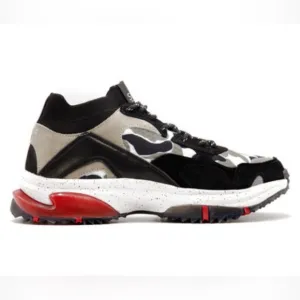 SNKR PROJECT  CANAL SNEAKER // BLACK   GRAY CAMO   RED