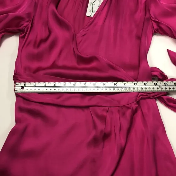 Soaked in Luxury NWT Fuchsia Fedora Wrap Dress size Small