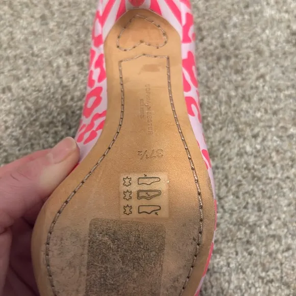 Sophia Webster pink and lavender leopard print heels. Size 37.5