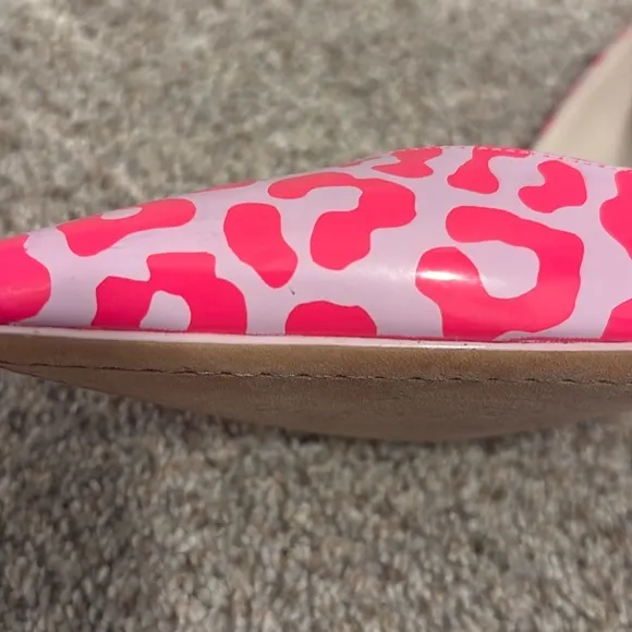 Sophia Webster pink and lavender leopard print heels. Size 37.5