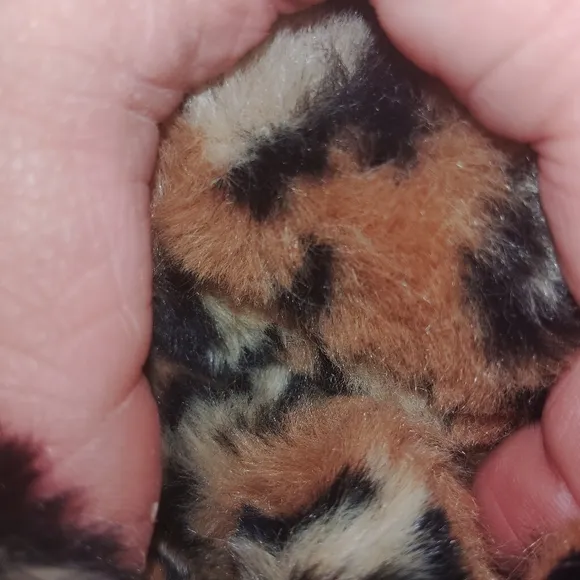 SOREL Animal Print Faux Fur Slippers