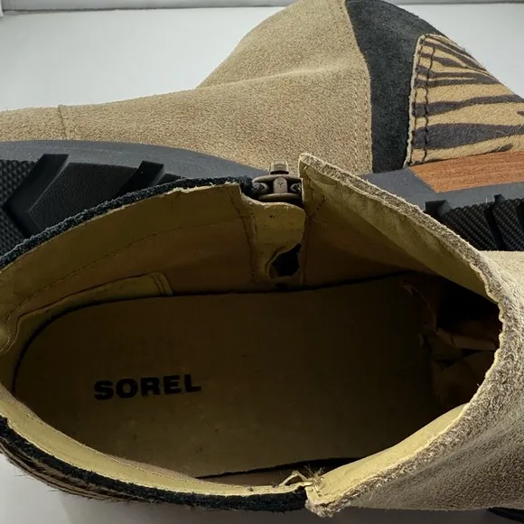 Sorel Ankle Boots in Tan and Black