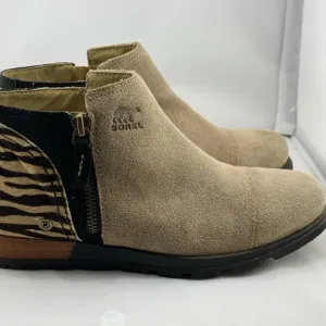 Sorel Ankle Boots in Tan and Black