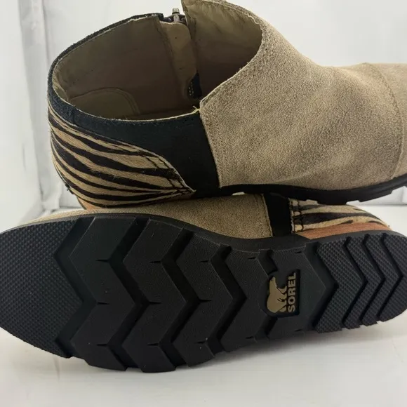 Sorel Ankle Boots in Tan and Black