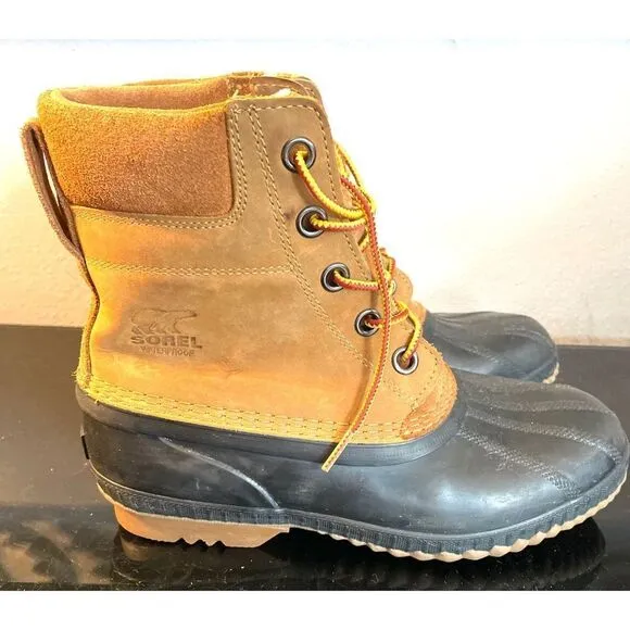 Sorel Cheyanne II Lace Waterproof Winter Snow Boots Youth SZ 7 Front Laces Lined
